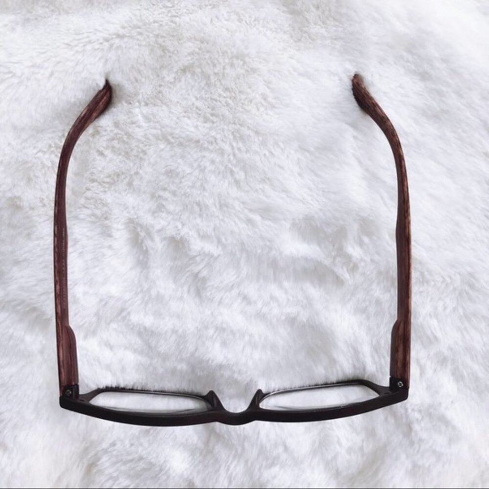 Hugo Light Wood Black Reading Glasses - Picture 5 of 9